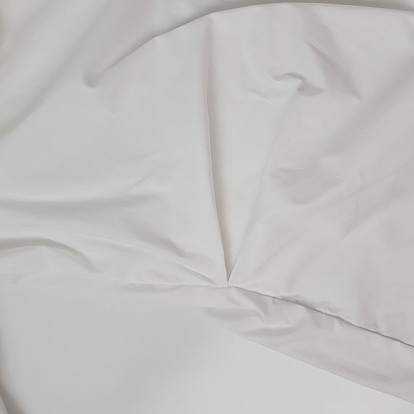 isabel Maternity by Ingrid & Isabel Side Pleated Popover Blouse White - Picture 9 of 14